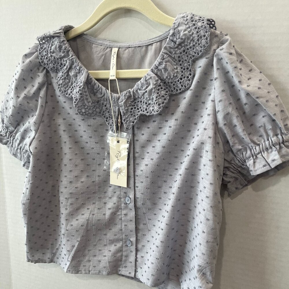 Girl - 4-5Y & 10-12Y - (10-12Y is NWT) Rylee + Cru Bella Blouse in Dusty